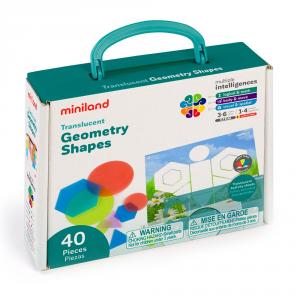 Formas geometricas translucidas 40 pzas - Miniland